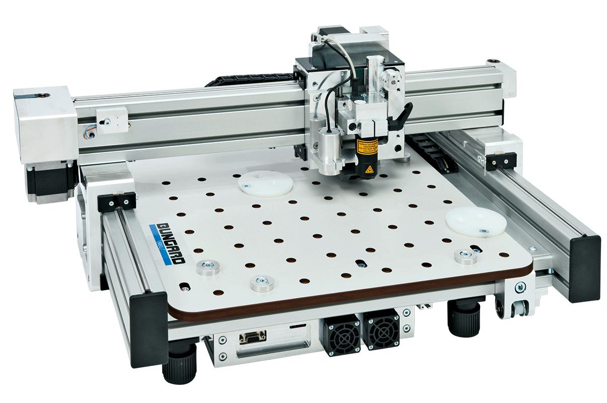 Laserbelichter CCD2 LDI - Bungard Laserline Level 1 - Leiterplattenherstellung mit mechanischer Durchkontaktierung - Leiterplattenfertigung, Inhouse Prototyping PCB Leiterplatten Kleinserien selber herstellen.